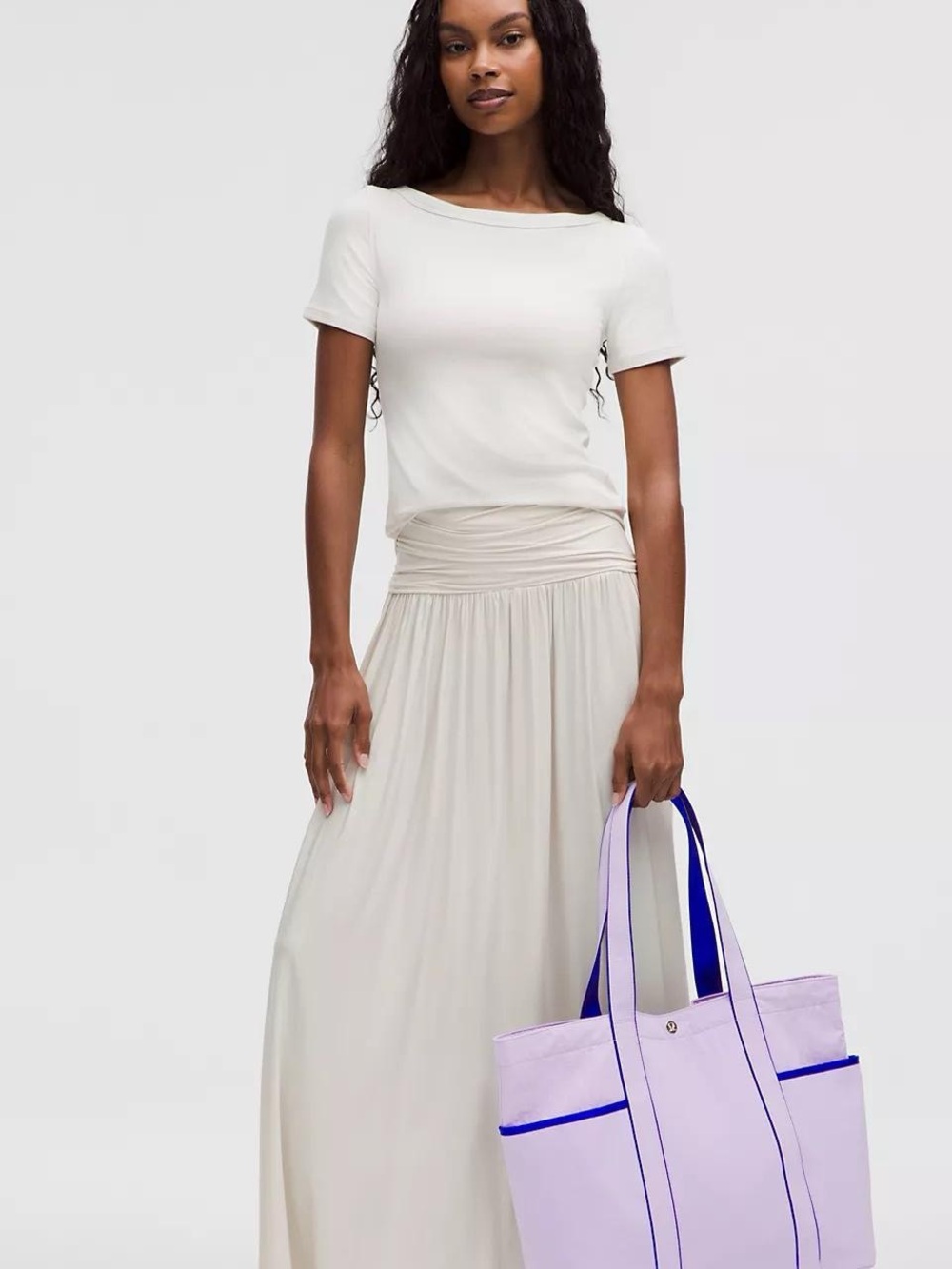 Lululemon Daily Multi-Pocket Tote Bag 20L- Lavender Frost/Galactic Cobalt